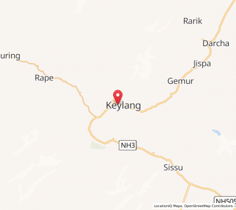 Map of Kyelang, Himachal Pradesh