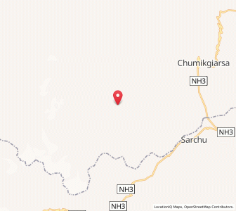 Map of Kyonon, Kashmir
