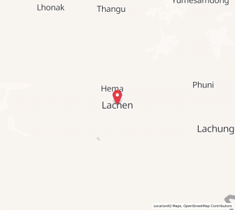 Map of Lachen, Sikkim