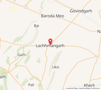 Map of Lachhmangarh, Rajasthan