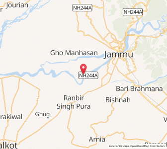 Map of Lachhmanpur, Kashmir