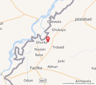 Map of Ladhuka, Punjab