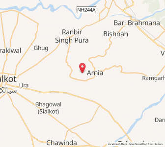 Map of Ladwal, Kashmir