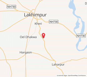 Map of Lagcha, Uttar Pradesh
