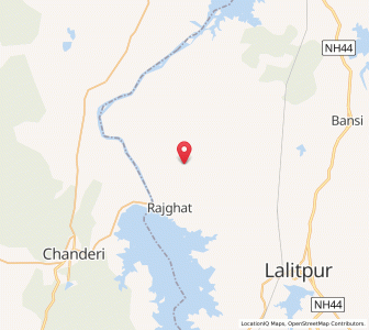 Map of Lagon, Uttar Pradesh