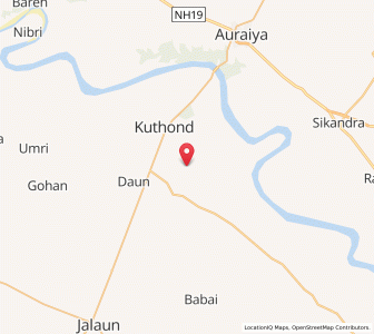 Map of Lahar Kanar, Uttar Pradesh