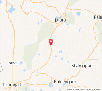 Map of Lahar Khurd, Madhya Pradesh