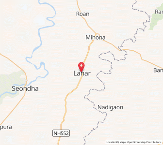 Map of Lahar, Madhya Pradesh