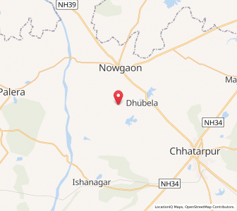 Map of Lahera, Madhya Pradesh