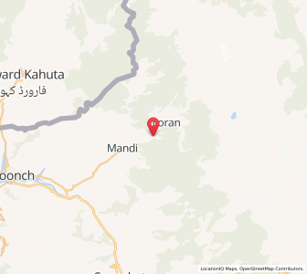 Map of Lahil Bela, Kashmir