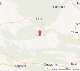 Map of Laimura, Odisha