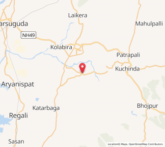Map of Laira, Odisha