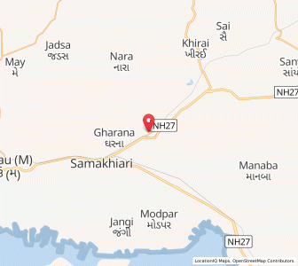 Map of Lakadiya, Gujarat