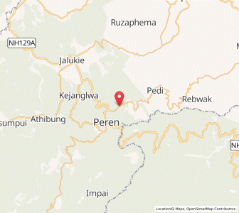 Map of Lakema, Nagaland