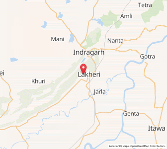 Map of Lakheri, Rajasthan