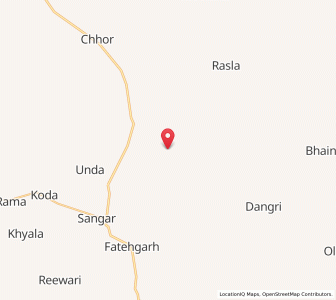 Map of Lakhmana, Rajasthan