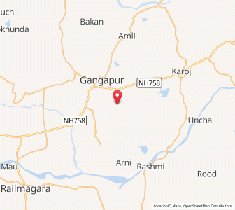 Map of Lakhora, Rajasthan