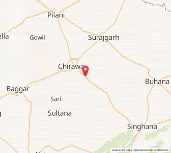 Map of Lakhu, Rajasthan