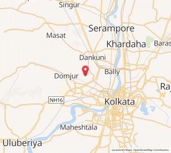 Map of Lakshmanpur, West Bengal