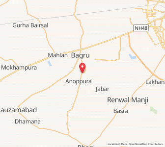 Map of Lakshminarayanpura, Rajasthan