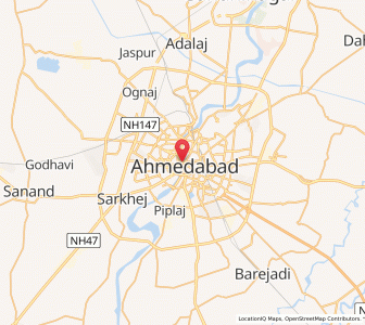 Map of Lal Darwaja, Gujarat
