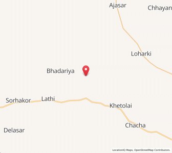 Map of Lala Thal, Rajasthan
