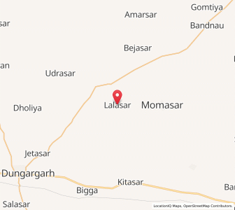Map of Lalasar, Rajasthan