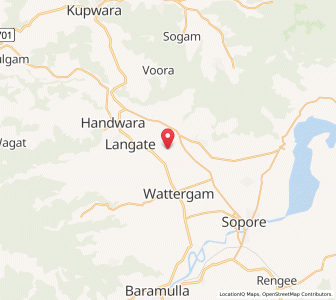 Map of Lalbug, Kashmir