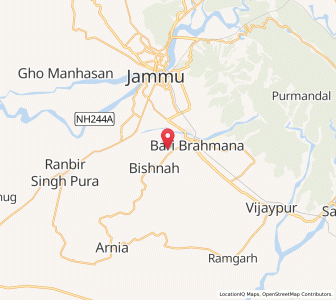 Map of Lale Chak, Kashmir
