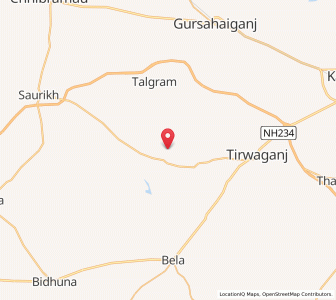 Map of Lalepur, Uttar Pradesh