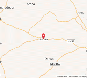 Map of Lālganj, Uttar Pradesh