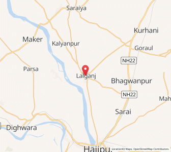 Map of Lalganj, Uttar Pradesh