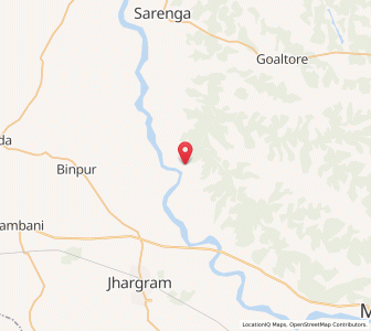 Map of Lalgarh, West Bengal