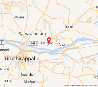 Map of Lalgudi, Tamil Nadu