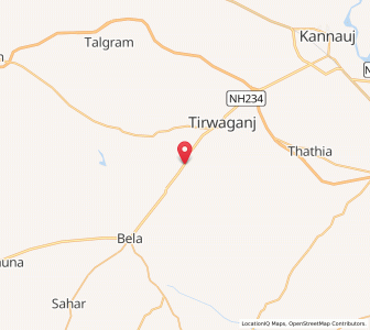 Map of Lalluia, Uttar Pradesh