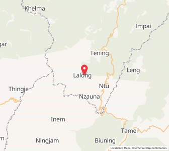 Map of Lalongmi, Nagaland