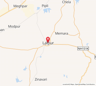 Map of Lalpur, Madhya Pradesh