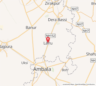 Map of Lalru, Punjab