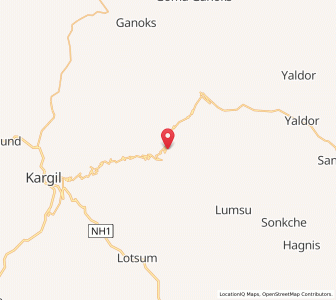 Map of Lalu, Kashmir