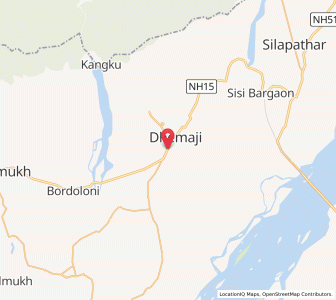 Map of Lalunggaon, Assam