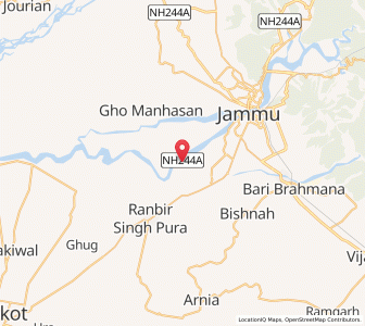 Map of Lalyal, Kashmir