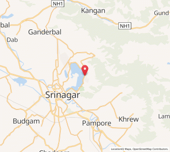 Map of Lam, Kashmir