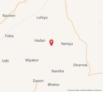 Map of Lambana Mulvan, Rajasthan