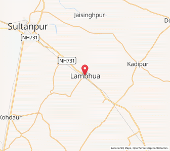 Map of Lambhua, Uttar Pradesh