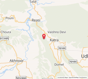 Map of Lambiker, Kashmir