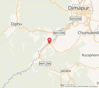 Map of Lambodhar, Nagaland