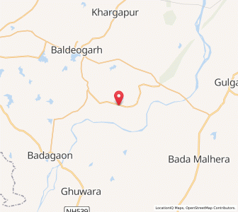 Map of Lamera, Madhya Pradesh