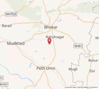 Map of Lamkane, Maharashtra