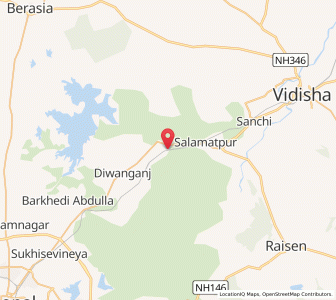 Map of Lanbakhera, Madhya Pradesh