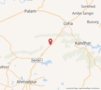 Map of Landgawari, Maharashtra